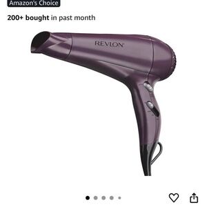 Revlon Deep Purple Hair Dryer with Adjustable Settings